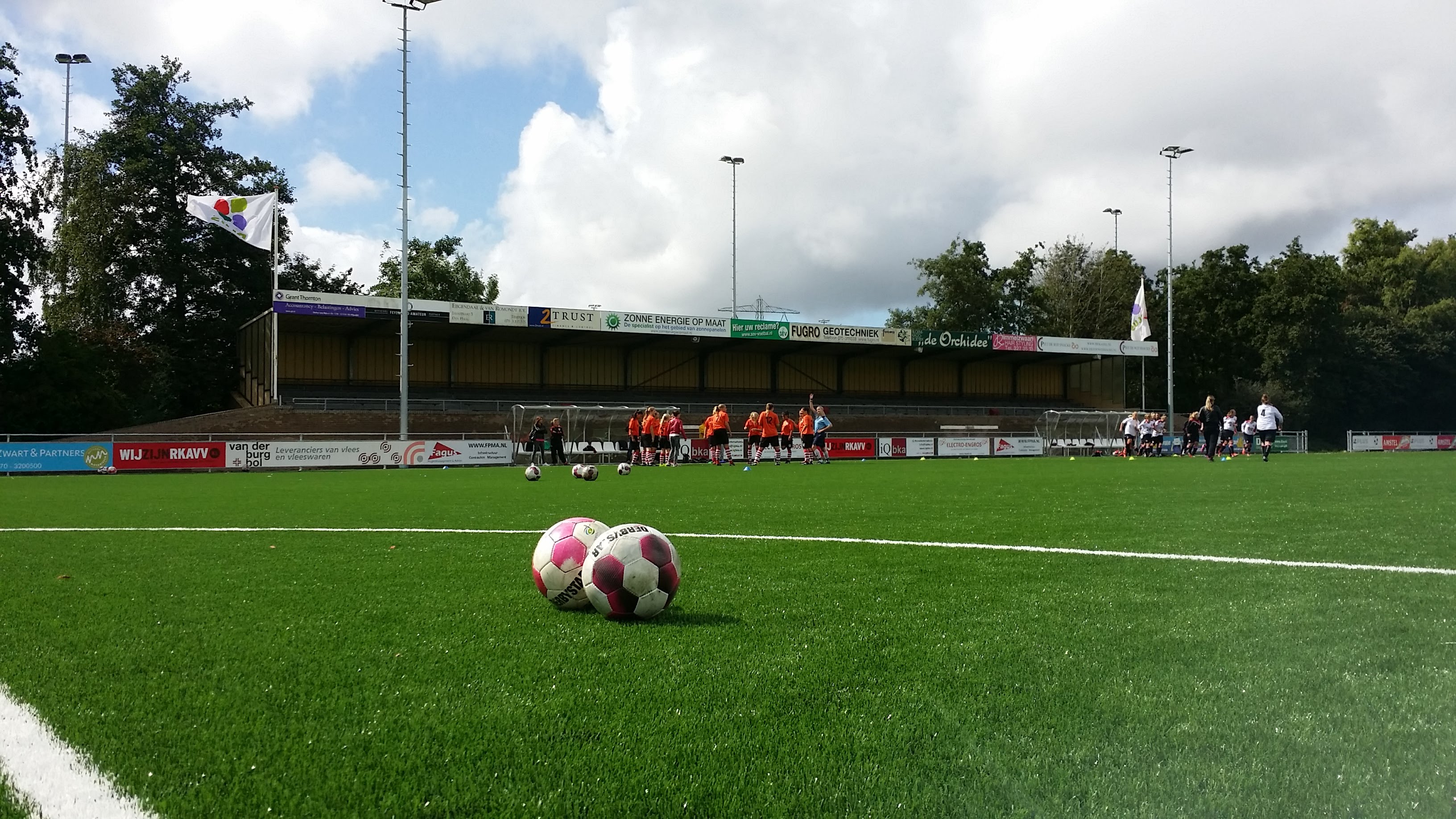 vrouwenvoetbal landschap