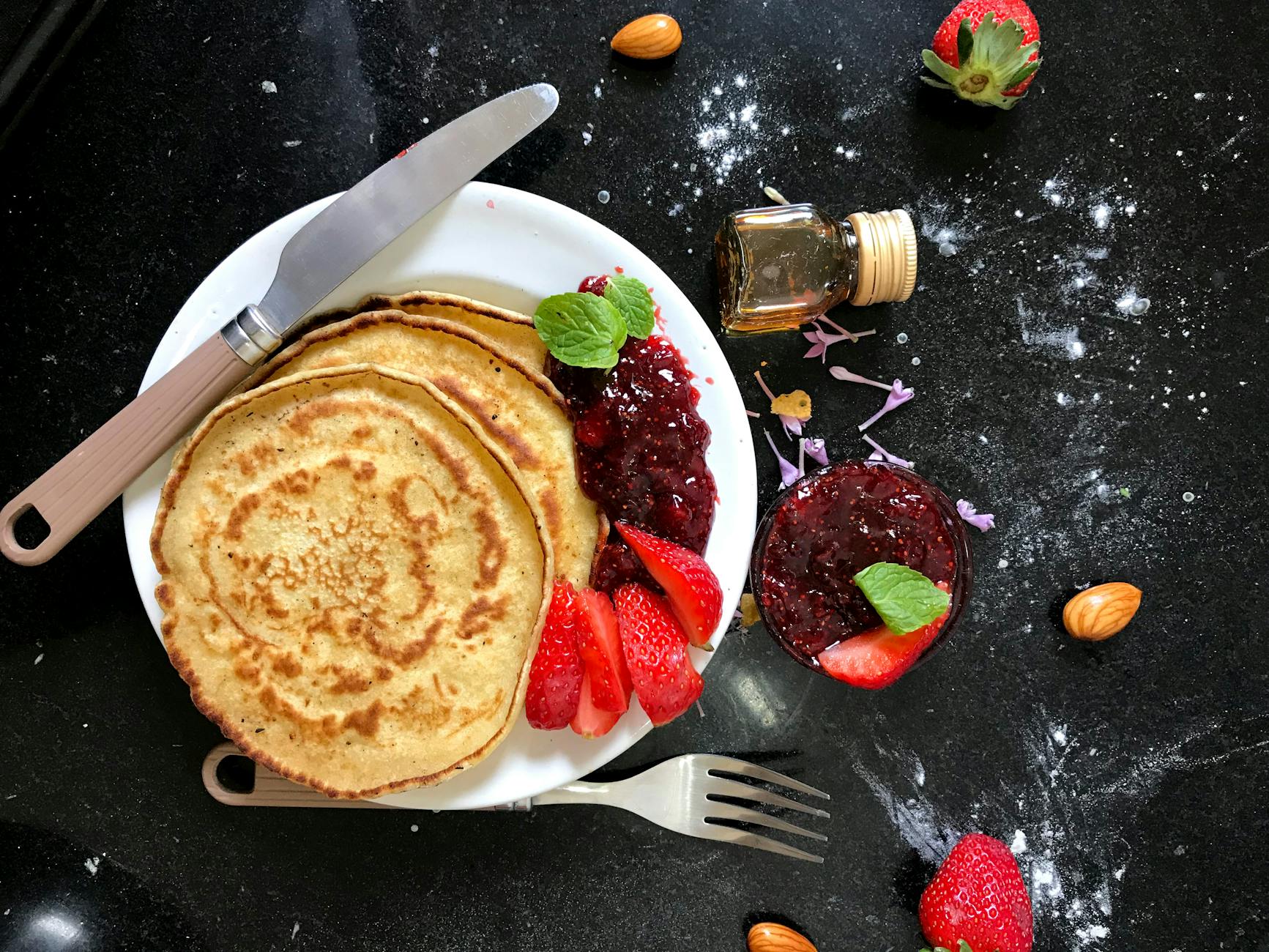 pancake on plate