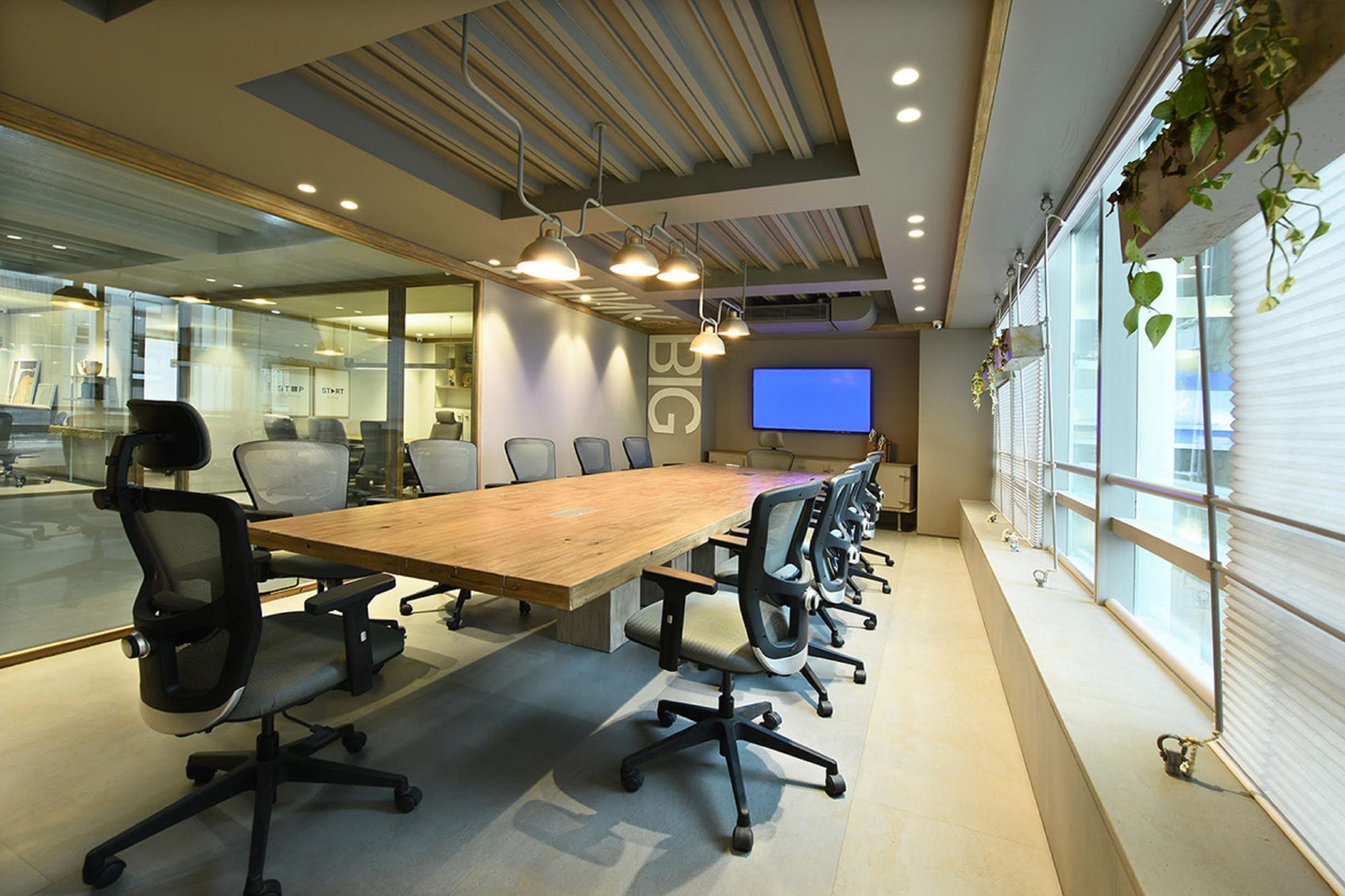 an empty conference room