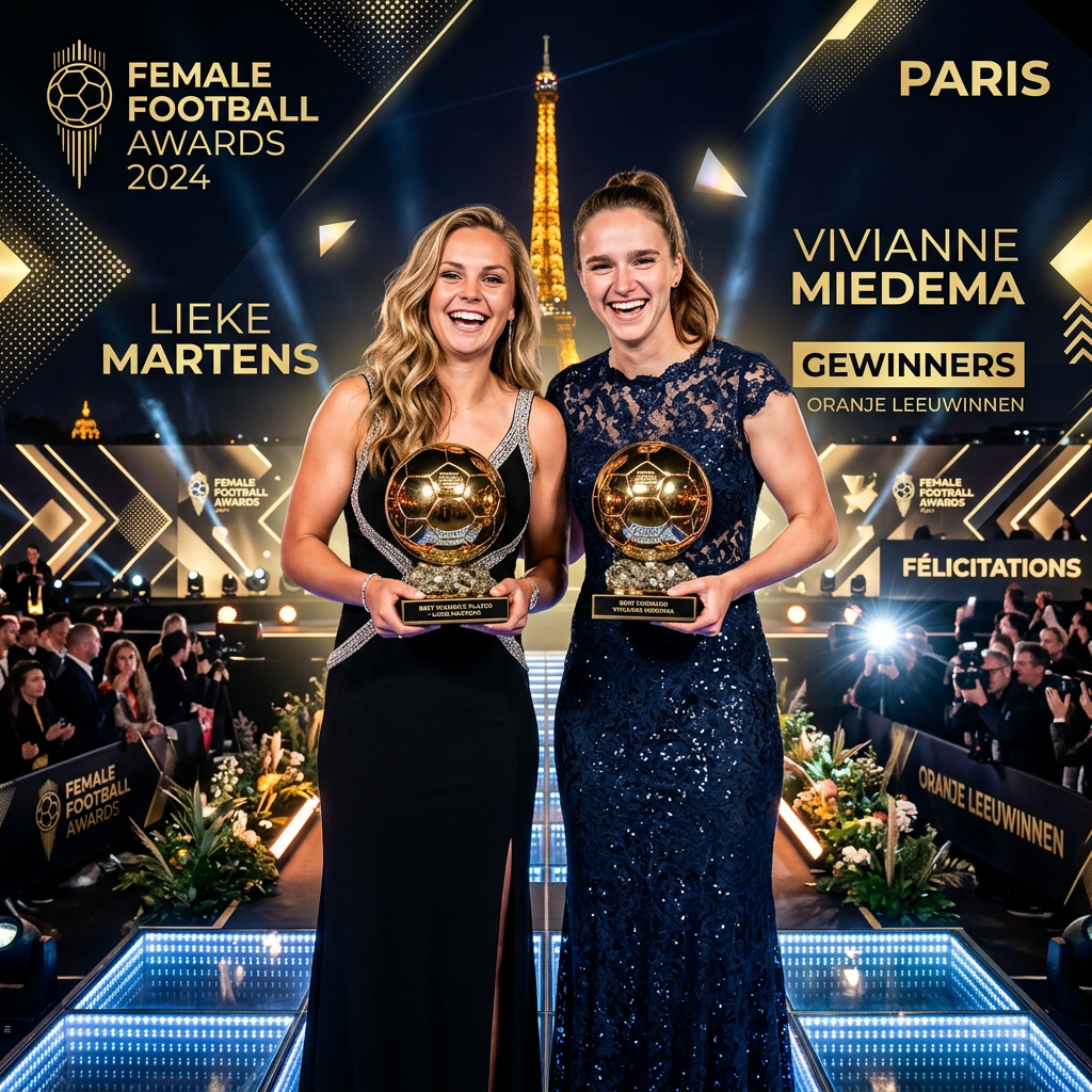Female Football Awards 2024 in Paris: Lieke Martens and Vivianne Miedema, winners for Oranje Leeuwinnen